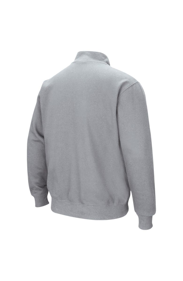 COLOSSEUM Men's Colosseum Heathered Gray Iowa Hawkeyes Tortugas Team Logo Quarter-Zip Jacket, Alternate, color, Heather Gray