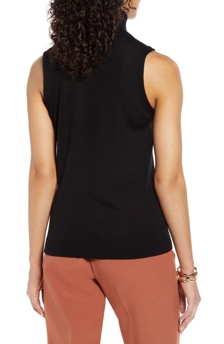 Halogen<sup>®</sup> Sleeveless Turtleneck Top, Alternate, color,