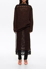 Bimba y Lola Lace Knit Skirt