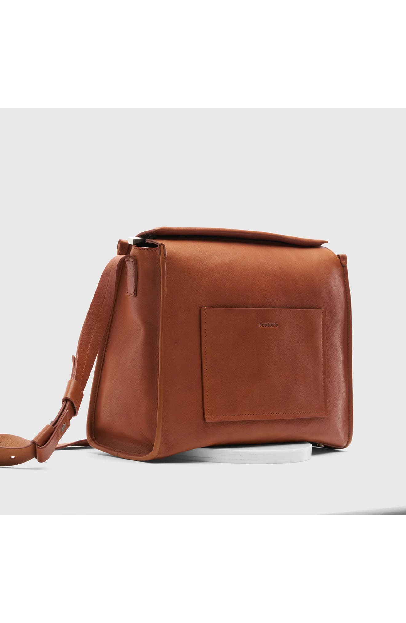 Eleanor Leather Crossbody Bag, Alternate, color, COGNAC