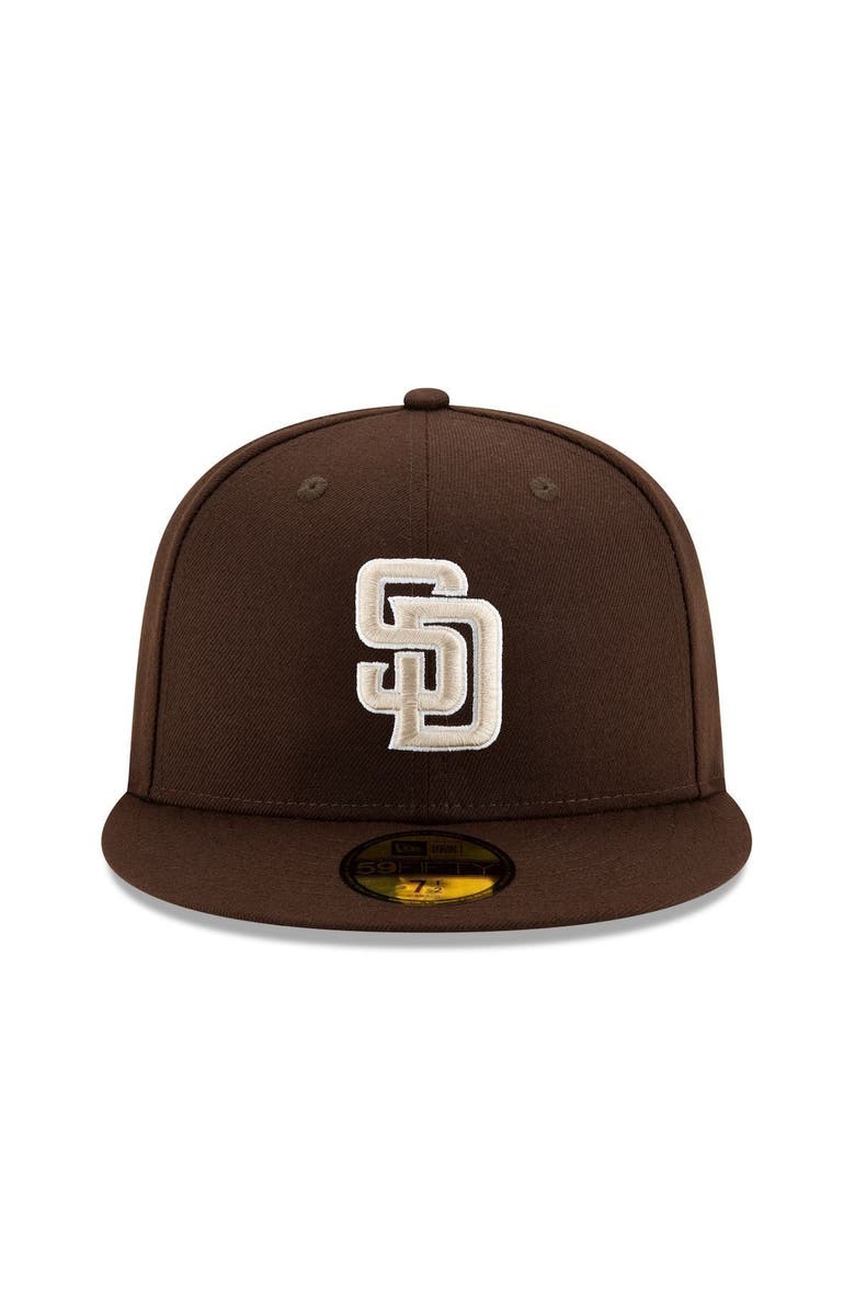 New Era Men's New Era Brown San Diego Padres Alternate Authentic Collection On-Field 59FIFTY Fitted Hat, Alternate, color, Brown