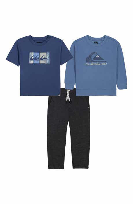Kids' 3-Piece Fleece Sweatshirt, T-Shirt & Joggers Set