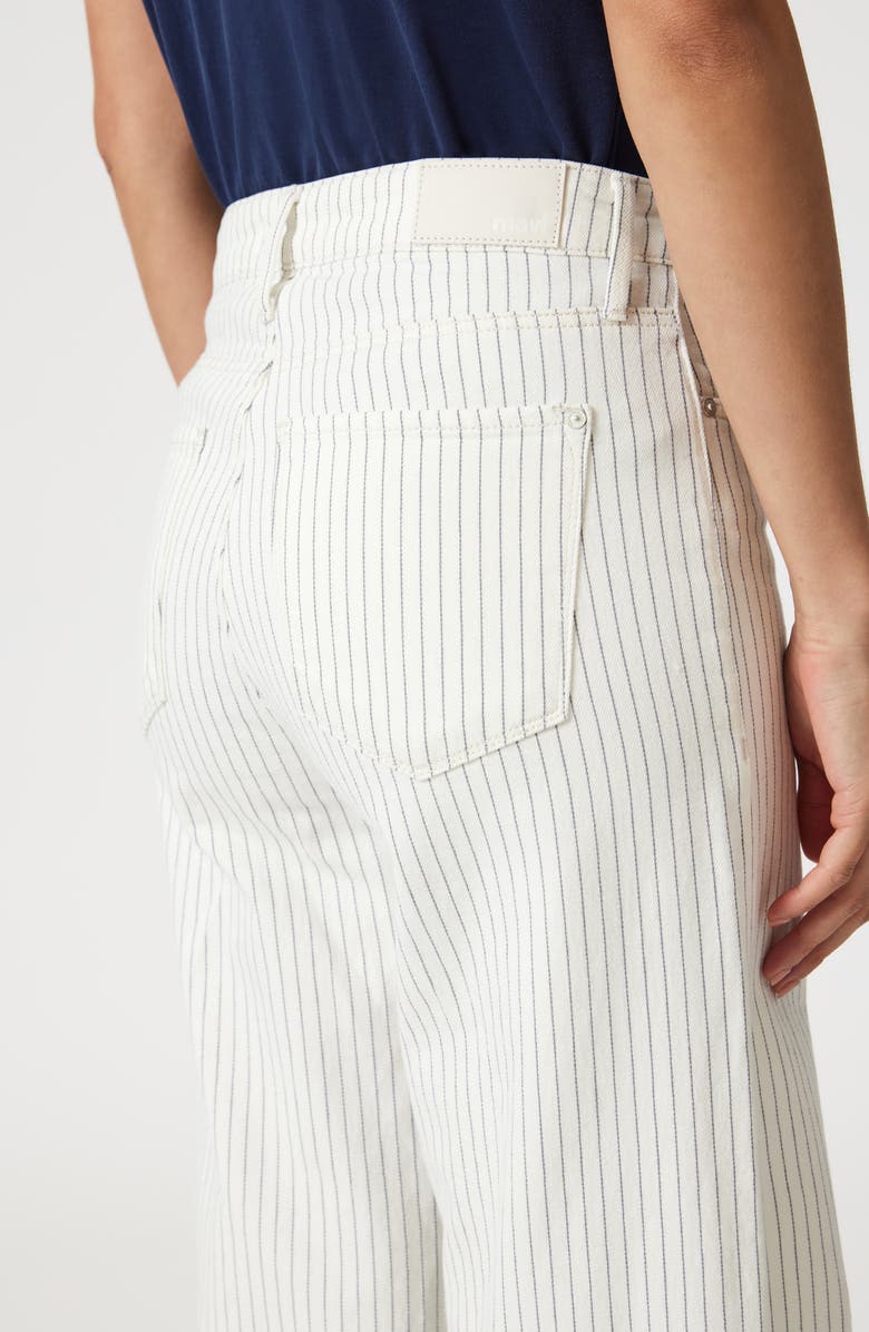 Mavi Jeans Paloma Stripe Flare Jeans, Alternate, color, Off-White Stripe Den