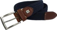 IZOD Stretch Braid with Full Grain Leather Tips