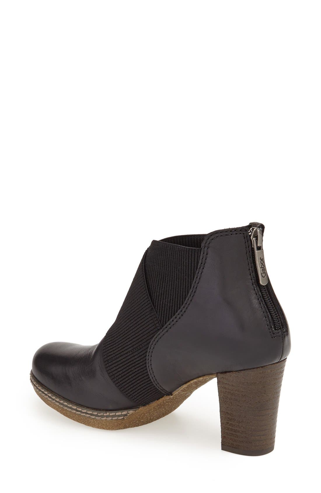 Gabor Block Heel Bootie, Alternate, color, 