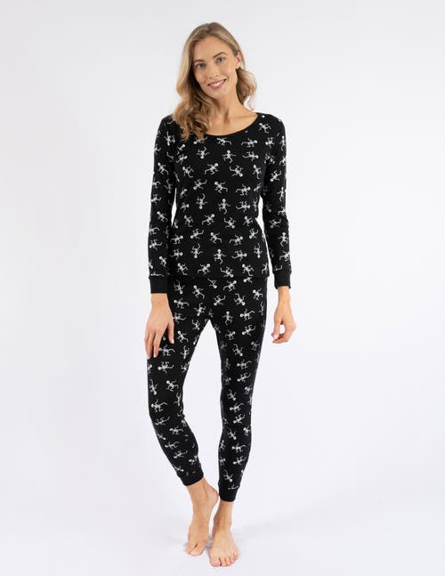 Leveret Cotton Matching Family Halloween Pajamas In Black