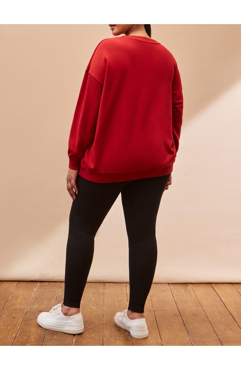 Live Unlimited Oversized Sweatshirt, Alternate, color, Red