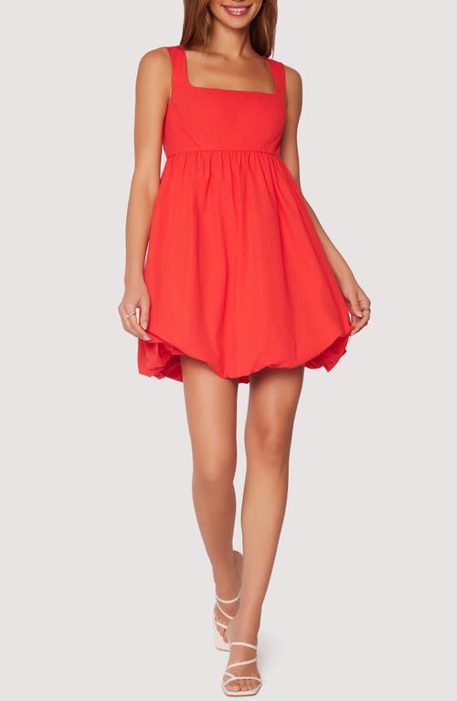 Lost + Wander Regal Rose Sleeveless Bubble Minidress In Red
