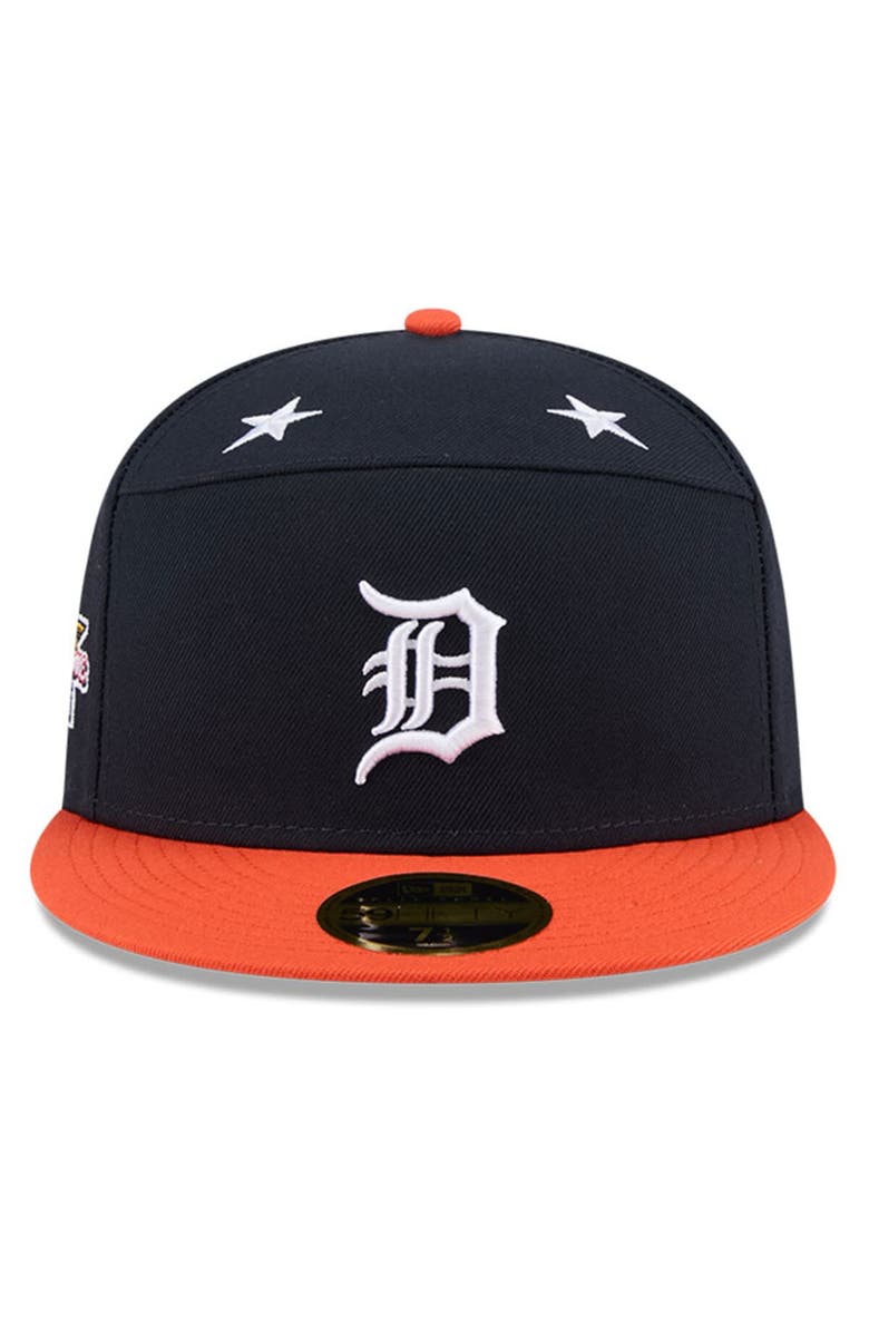 New Era Men's New Era Navy/Orange  Detroit Tigers 2025 MLB All-Star Game Side Patch 59FIFTY Fitted Hat, Alternate, color, 