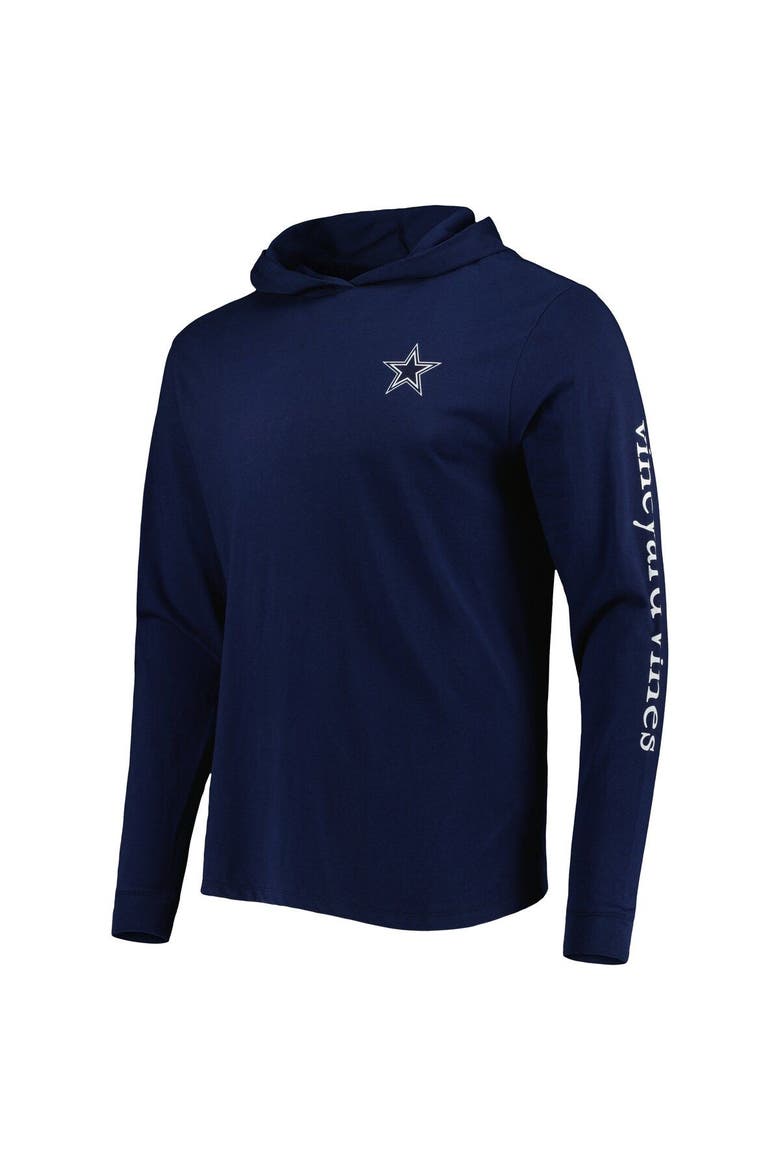 Men's Vineyard Vines Navy Dallas Cowboys Local Long Sleeve Hoodie T-Shirt, Alternate, color, Navy