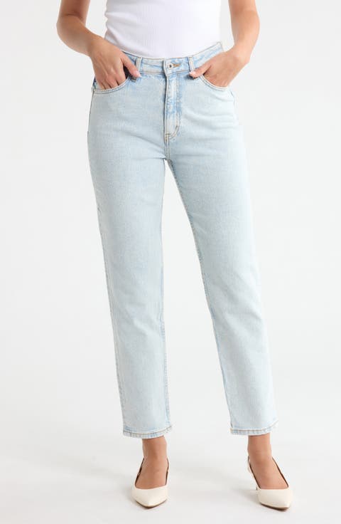 Noe Straight Leg Jeans (Turquoise/Aqua)