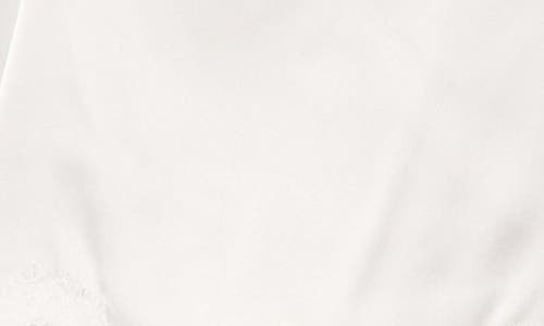 Kat The Label Olivia Lace Trim Satin Camisole In White