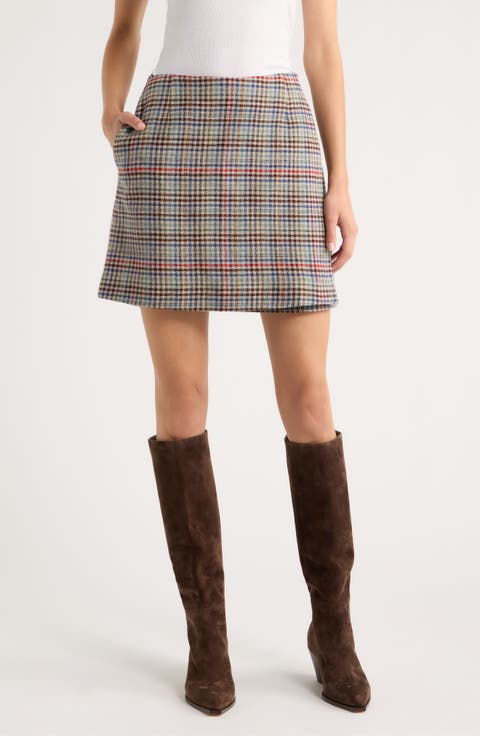 Margo Wool Wrap Miniskirt