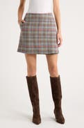 Pendleton Margo Wool Wrap Miniskirt