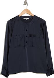 FRAME The Henley Crewneck Top