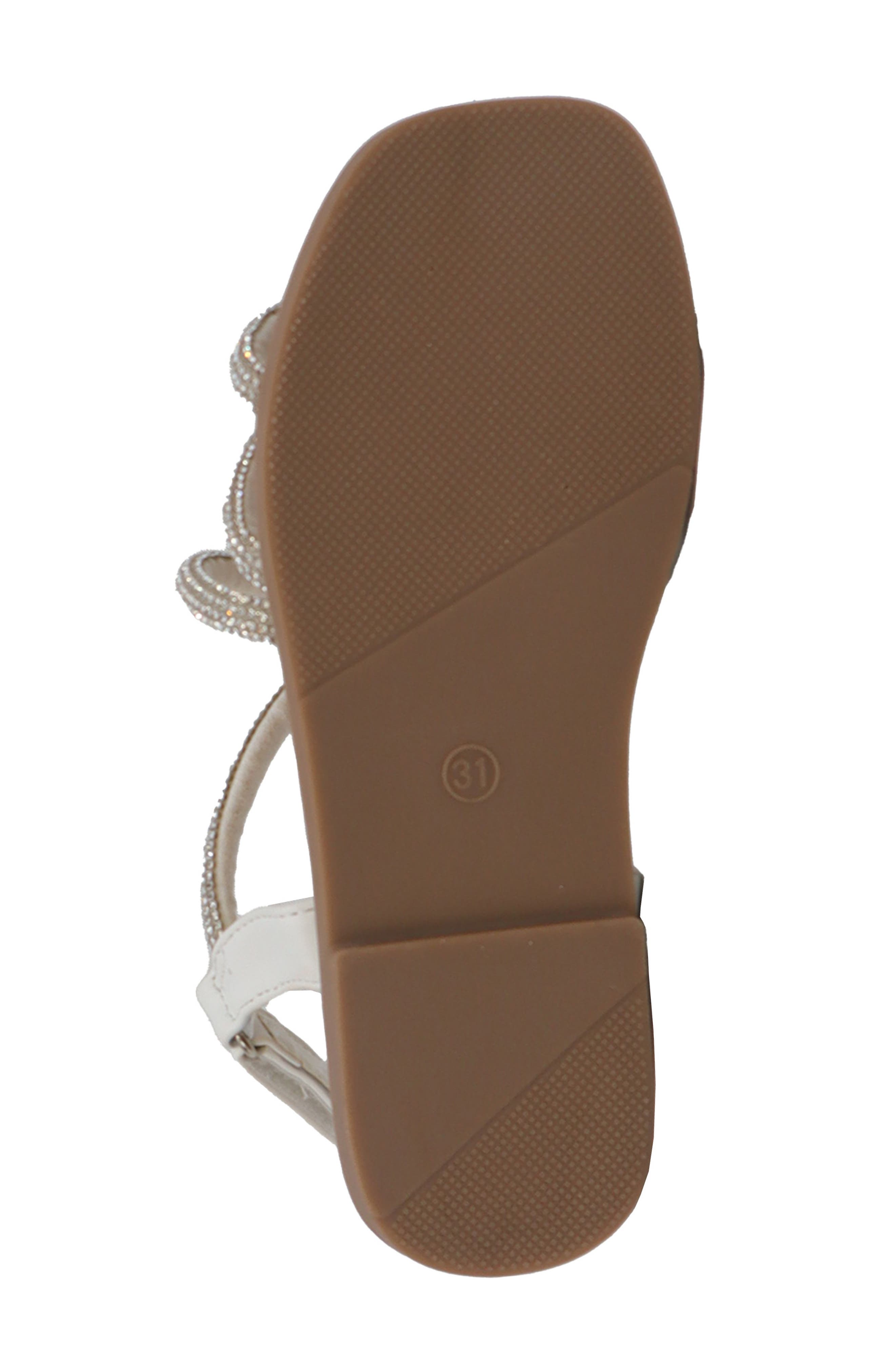 YOKI Kids' Pamela Crystal Embellished Sandal, Alternate, color, 