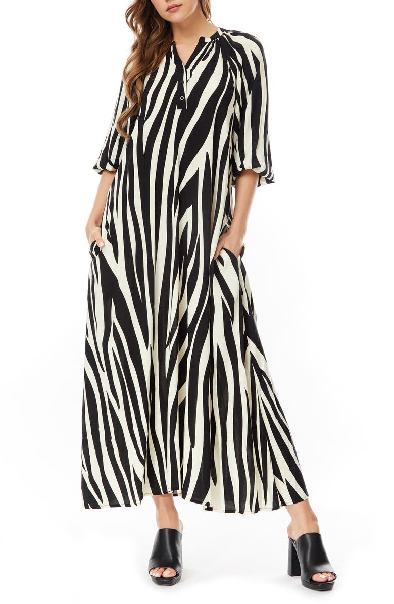 BY DESIGN Lauren Maxi Dress, Main, color, Contrast