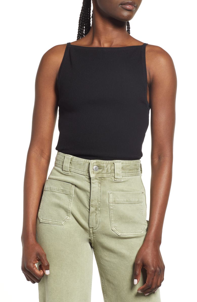& Other Stories Rib Knit Camisole, Main, color, 