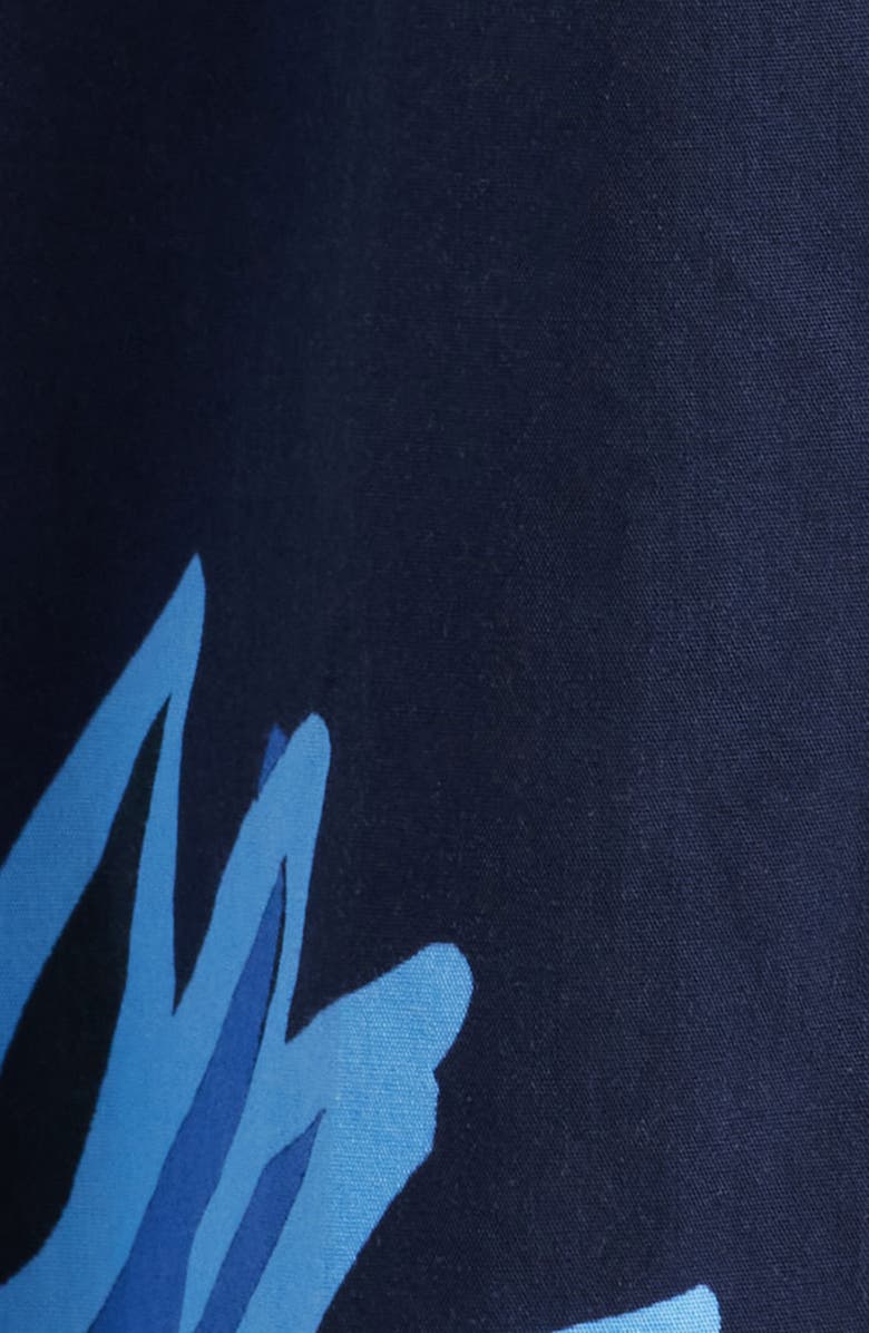 BOSS Lars Floral Camp Shirt, Alternate, color, Dark Blue