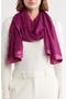 Satin Border Chiffon Scarf