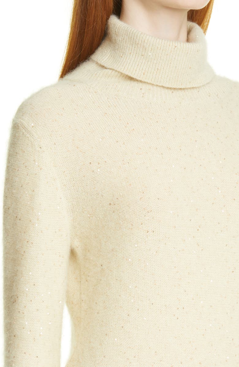 Fabiana Filippi Sequin Turtleneck Sweater, Alternate, color, 