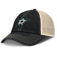 FANATICS Men's Fanatics Black/Natural Dallas Stars Rival Trucker Adjustable Hat