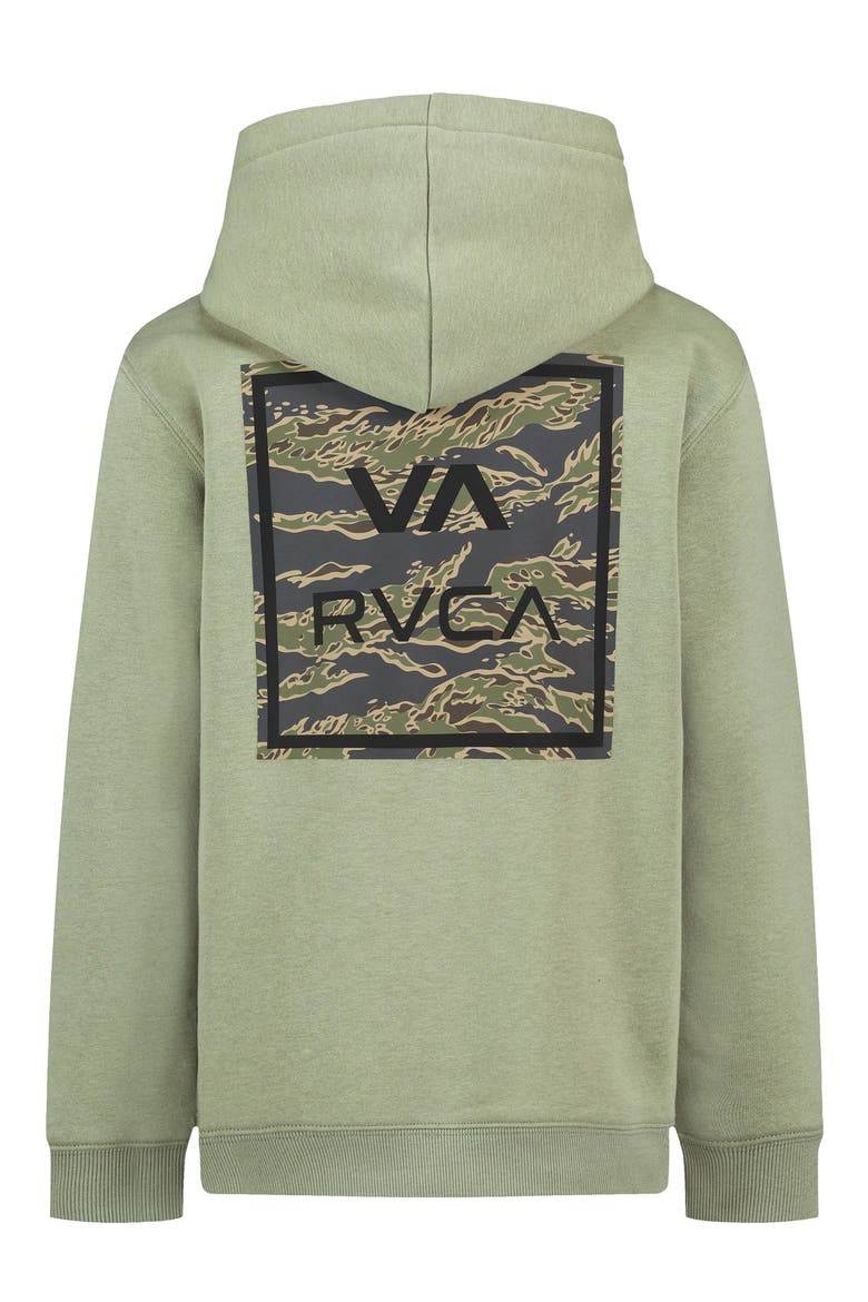 Kids' Camo Patch Fleece Hoodie, Alternate, color, RANGER GREEN