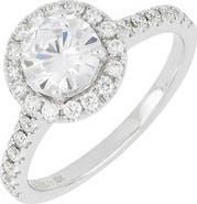 Bony Levy Pavé Diamond Halo Round Engagement Ring Setting