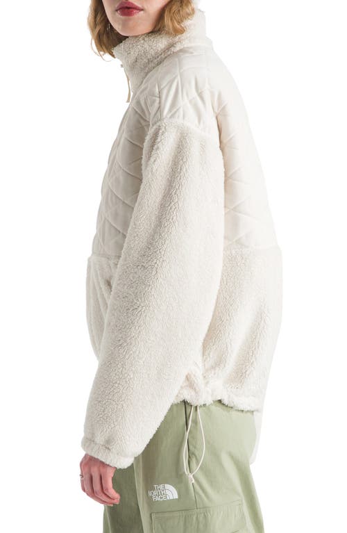 The North Face Cabin Fleece Full Zip Jacket In White
