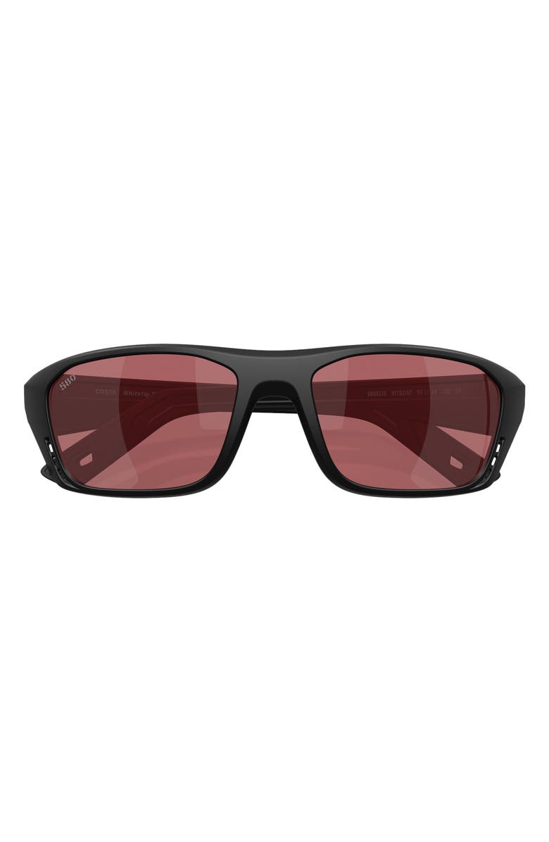 Costa Del Mar Whitetip Pro 57mm Polarized Rectangular Sunglasses, Alternate, color,