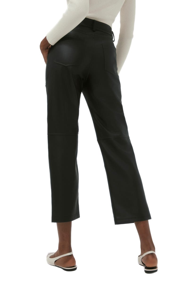 Alp N Rock Kennidy High Waist Crop Faux Leather Pants, Alternate, color,