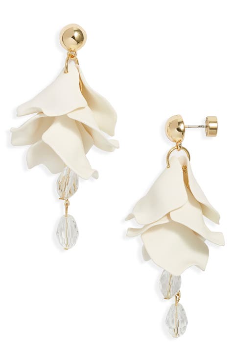 Petal Chandelier Drop Earrings