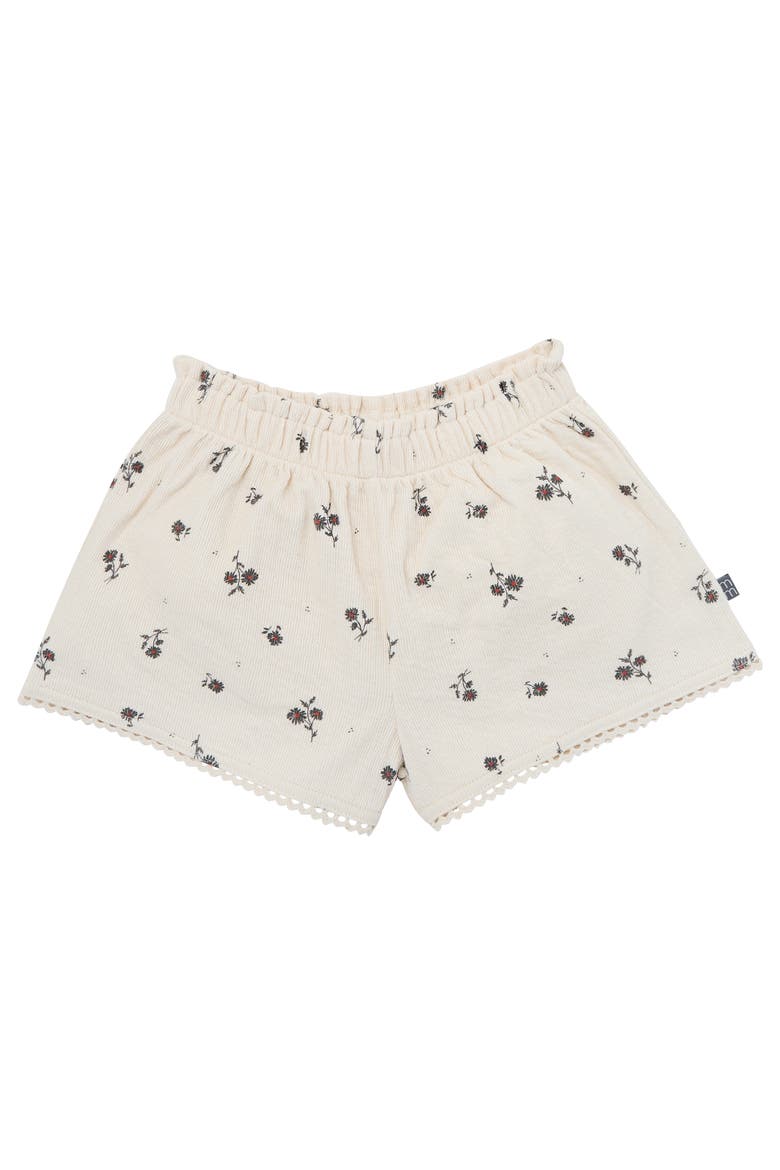 Floral Top and Shorts Set, Alternate, color, Beige Floral
