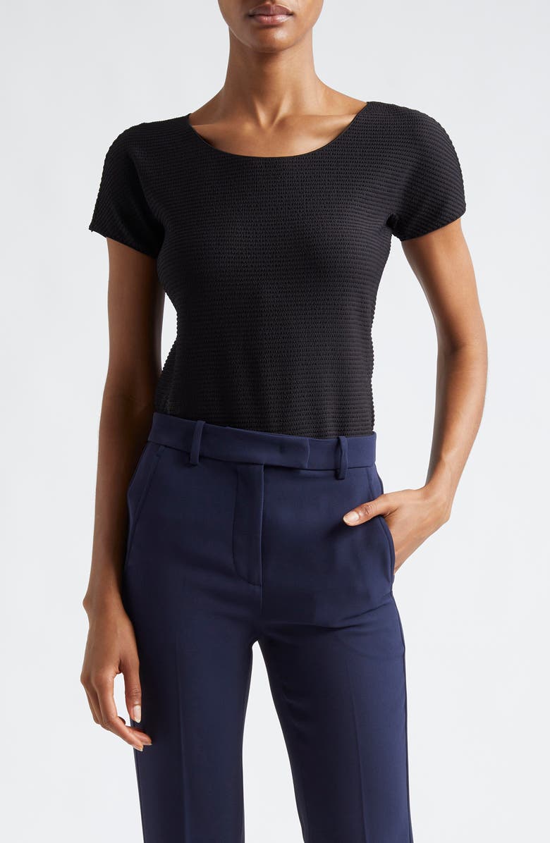 Emporio Armani Ottoman Rib Top, Main, color,