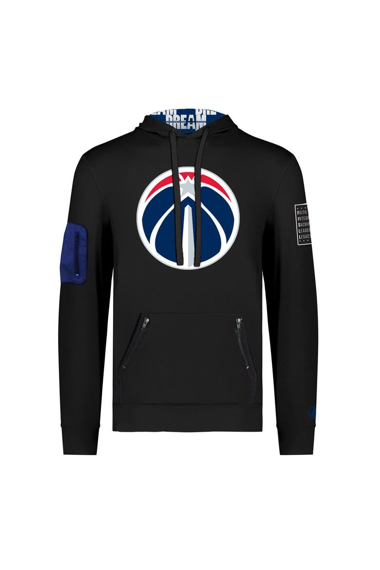 Unisex FISLL x Black History Collection  Black Washington Wizards Pullover Hoodie, Alternate, color, Black