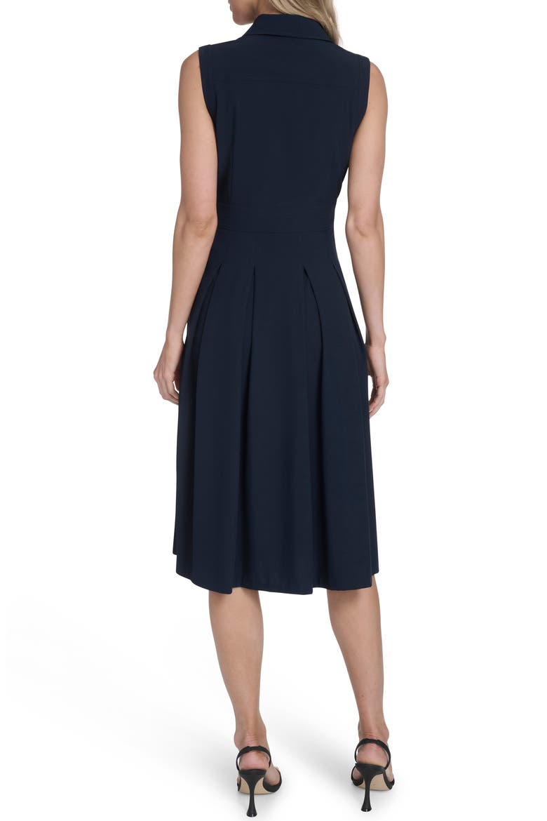 Commuter Sleeveless Shirtdress, Alternate, color, INDIGO