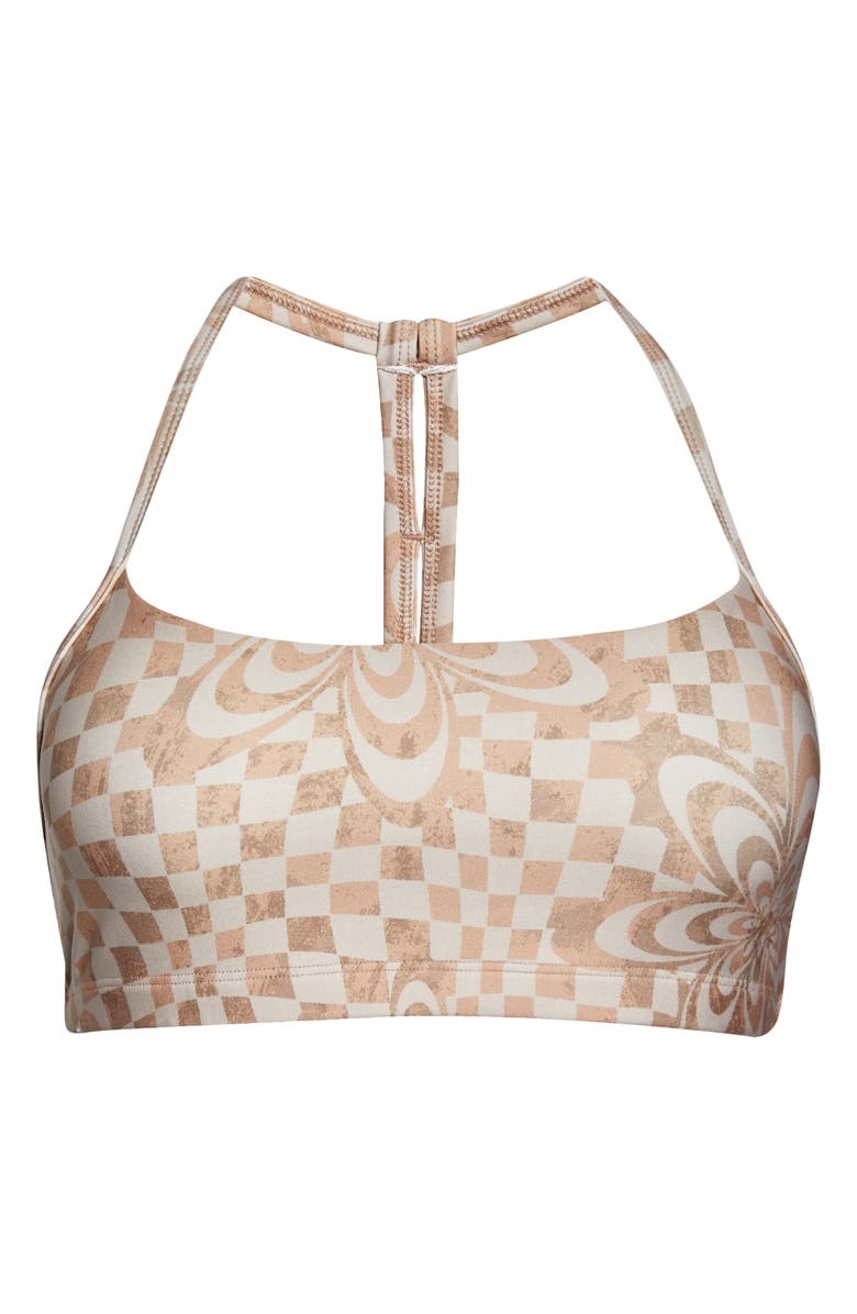 Beyond Yoga Check Racerback Sports Bra, Alternate, color,