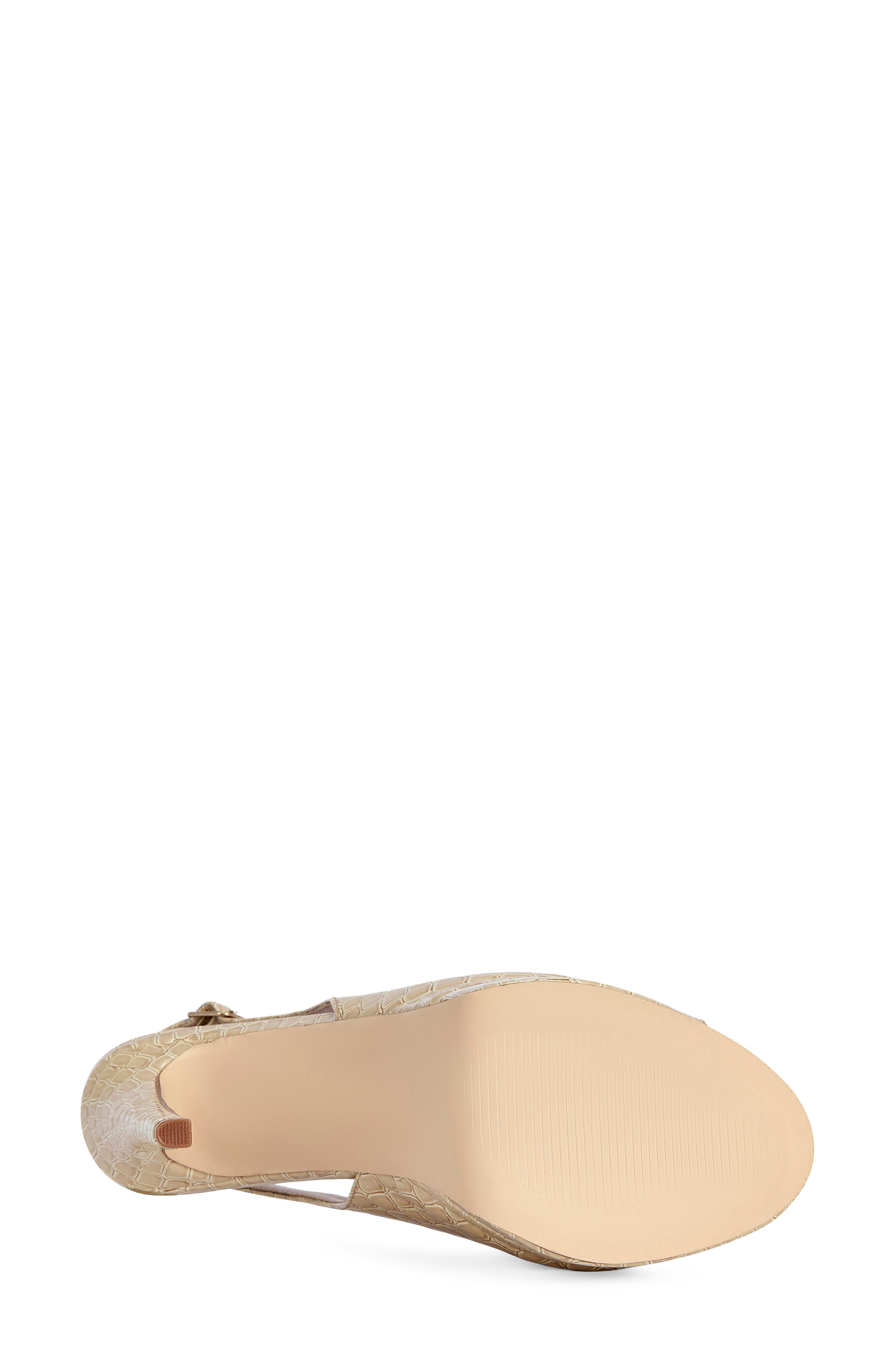 AZALEA WANG Exactly Slingback Platform Peep Toe Pump, Alternate, color, 