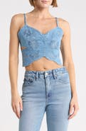 Good American x Dolly Parton Butterfly Crop Top
