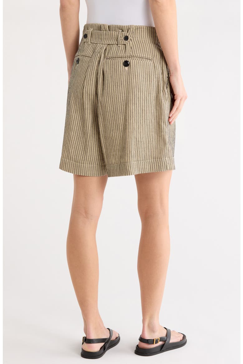 Explorer Striped Linen & Cotton Shorts, Alternate, color, FRONTIER STRIPE