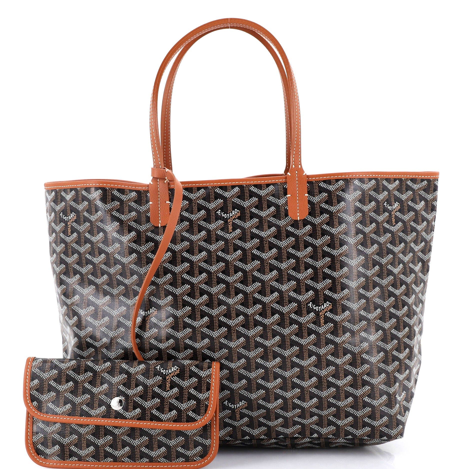 Pre-Owned Goyard Saint Louis Tote Coated Canvas PM, Alternate, color, Brown