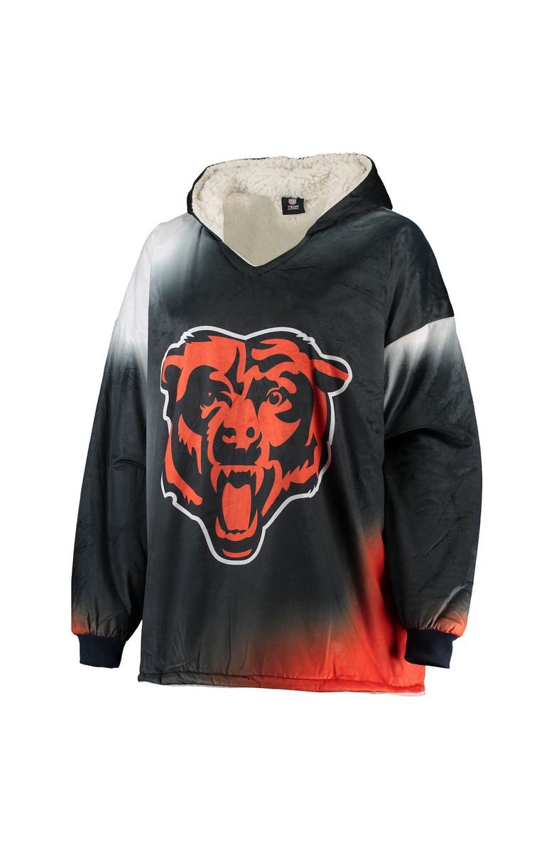 FOCO Navy Chicago Bears Reversible Sherpa Hoodeez, Alternate, color,
