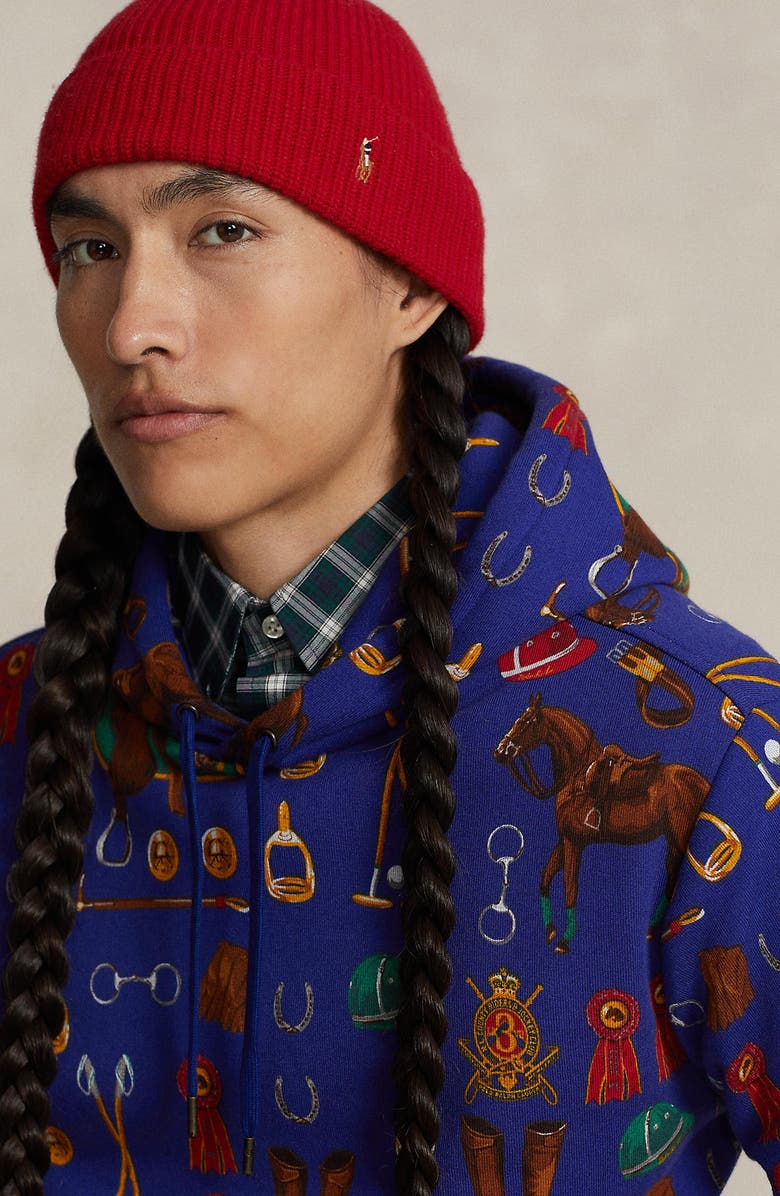Polo Ralph Lauren Equestrian Print Hoodie, Alternate, color,
