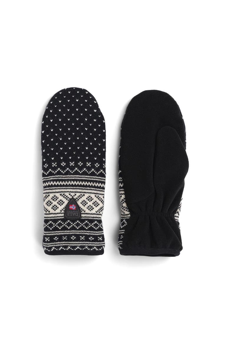 Valloy Polar Mittens, Alternate, color, Black/Offwhite