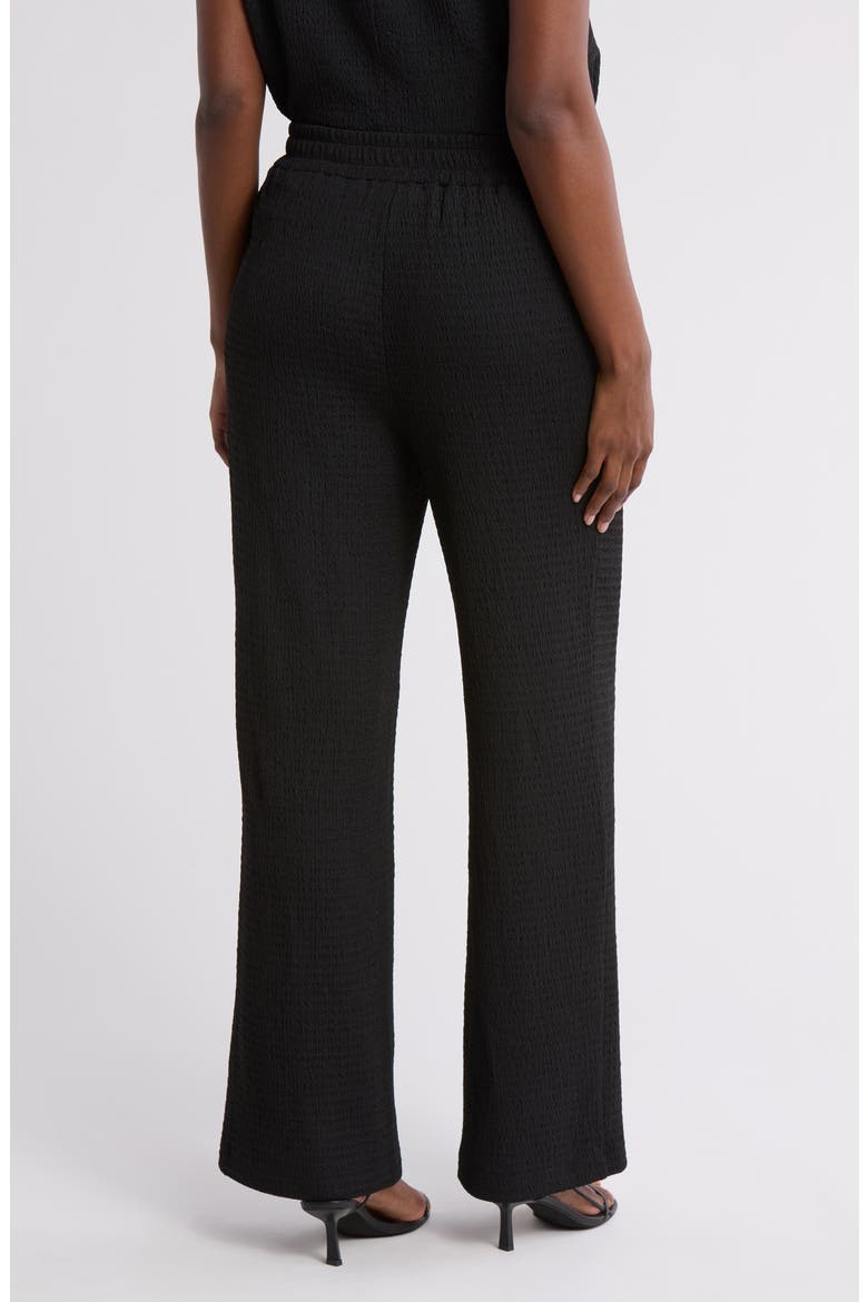 Jacquard Pull-On Pants, Alternate, color, BLACK