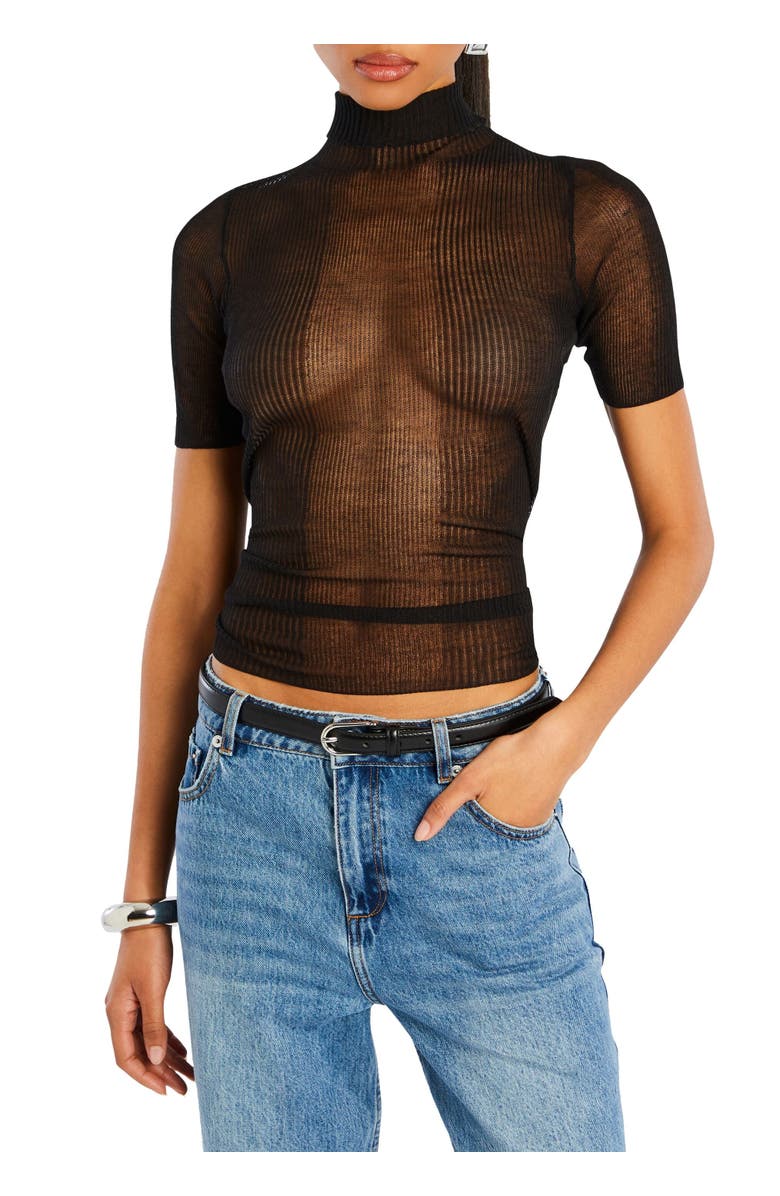 SER.O.YA Paula Short Sleeve Sweater, Main, color,