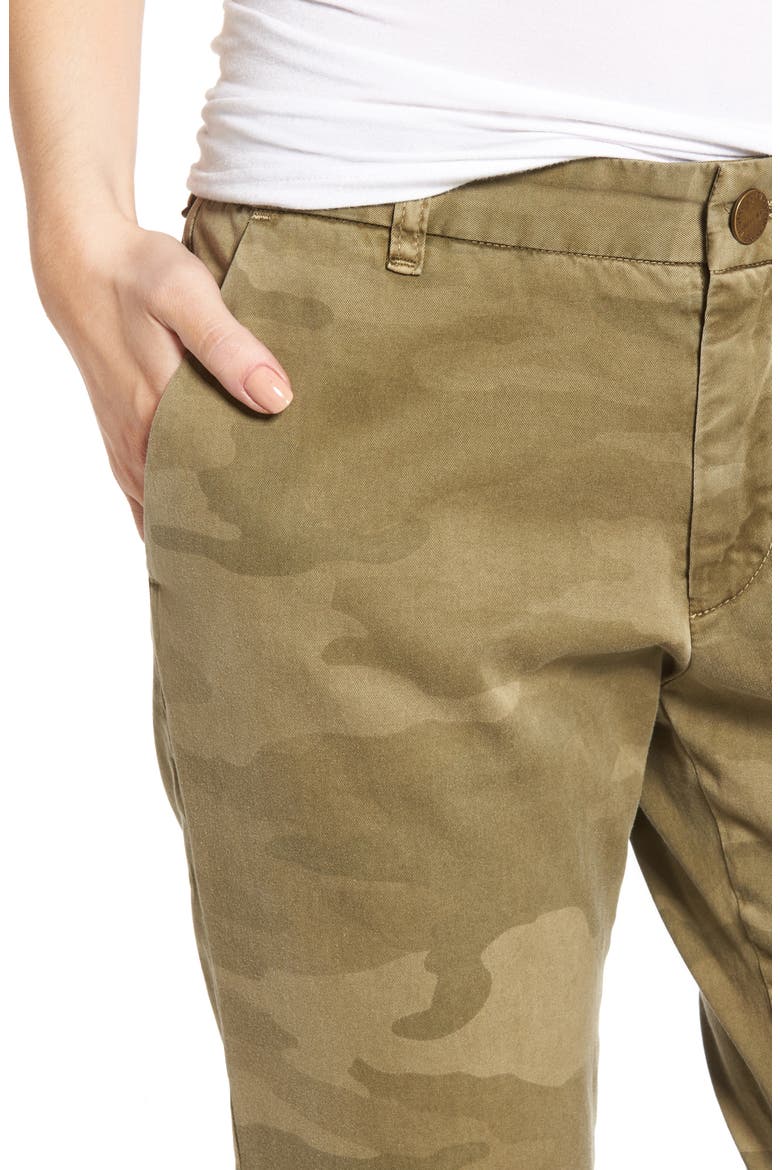 'The Buddy' Print Twill Trousers, Alternate, color, ARMY CAMO