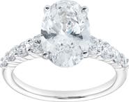 LuvMyJewelry Camila 14K Gold Oval Lab Grown Diamond Engagement Ring - 2.5 Ct