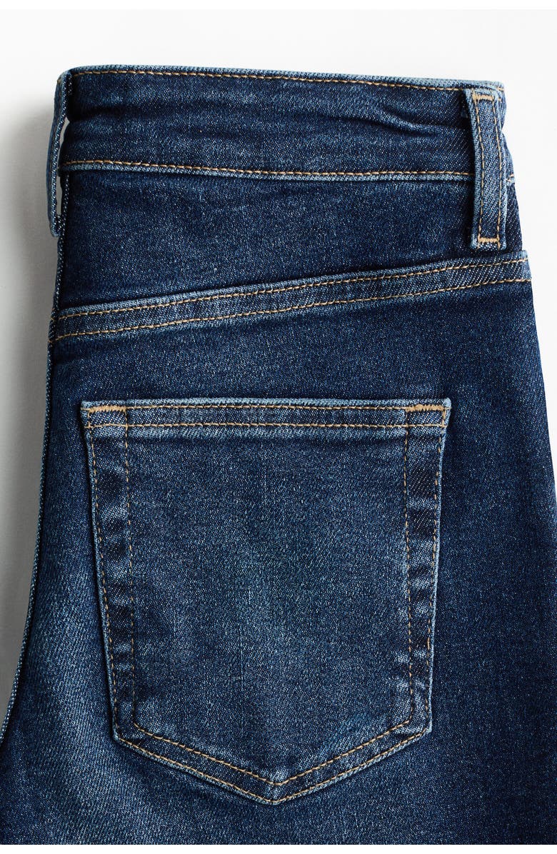 H&M Skinny High Waist Ankle Jeans, Alternate, color, Dark Denim Blue