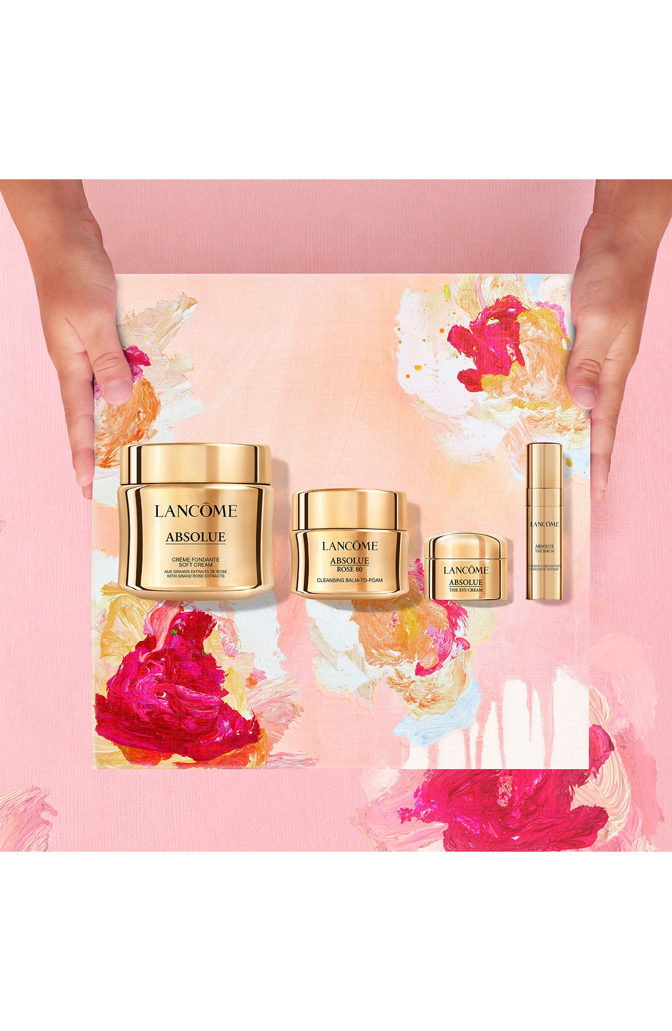LANCOME ABSOLUE ソフトクリーム&アイクリームセット Absolue Collection Skin Care 4-Piece Gift Set $381 Value (Women